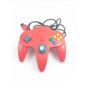 N64 Nintendo 64 Red Controller Original Authentic NUS-005 Tested Tight OEM Stick